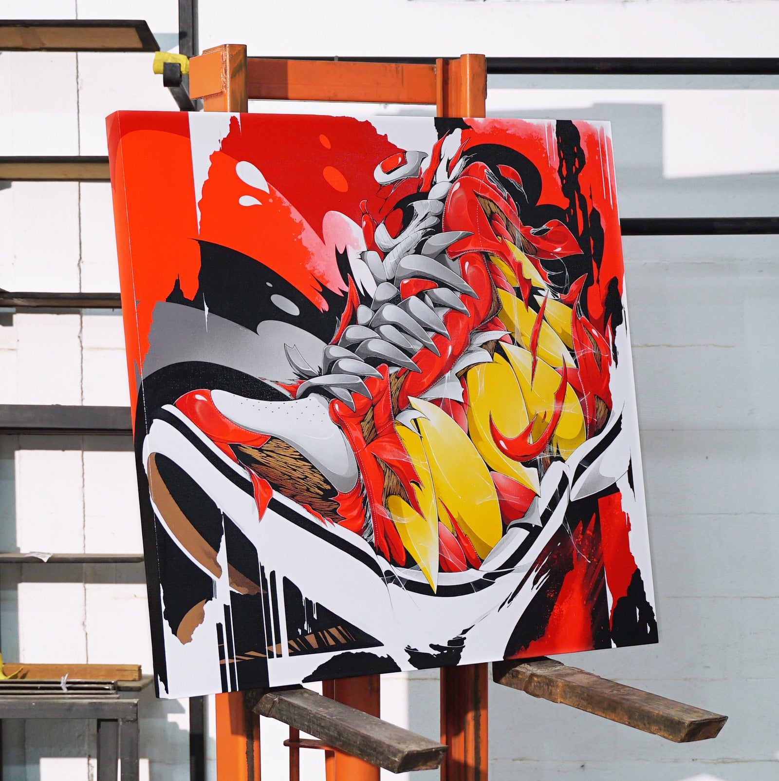 Red Carnage - Canvas Painting